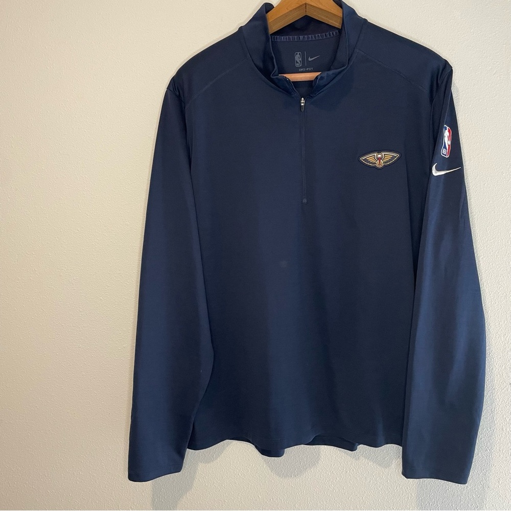 Nike New Orleans Pelicans NBA Authentic Performance Quarter Zip Jacket size 3XL